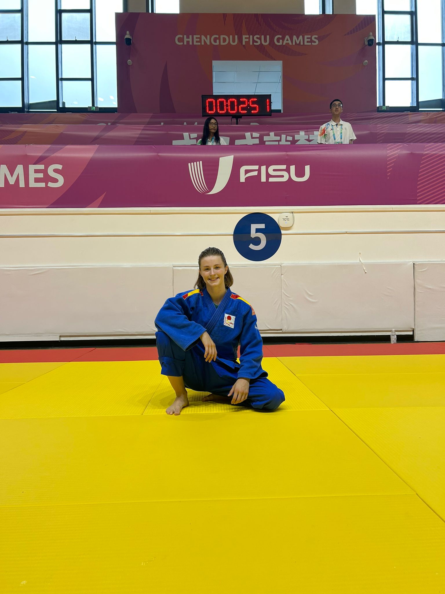 Paula Beorlegui en los Juegos Mundiales Universitarios de Judo. China 29-07-23